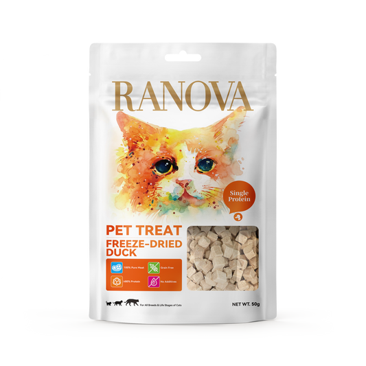 Ranova Freeze-Dried Cat Treats Raw Food (Duck) 50g