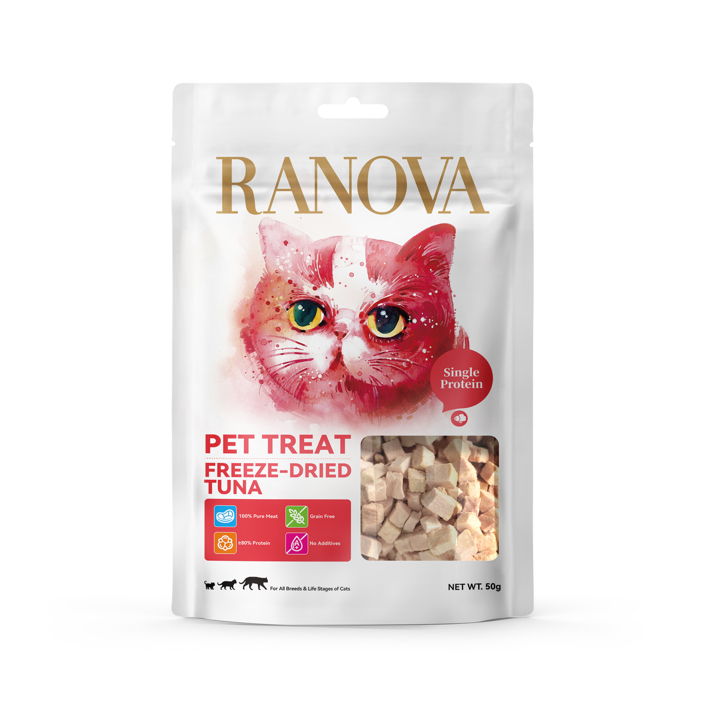 Ranova Freeze-Dried Cat Treats Raw Food (Tuna)15g